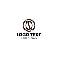 un logo diseño para un café tienda vector
