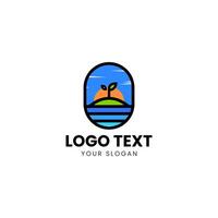 a logo for a company that is called 'landscape' vector