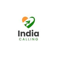 india calling logo design vector