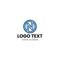 a logo design for a company that uses the letter n vector