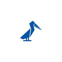 a blue bird is sitting on a white background vector