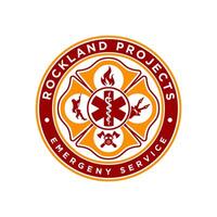 rockland projects emergency services logo vector