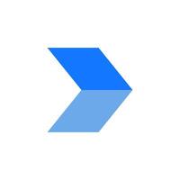 a blue arrow pointing to the left vector