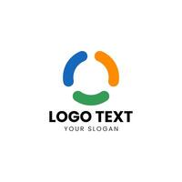 a logo for a company that is made up of circles vector