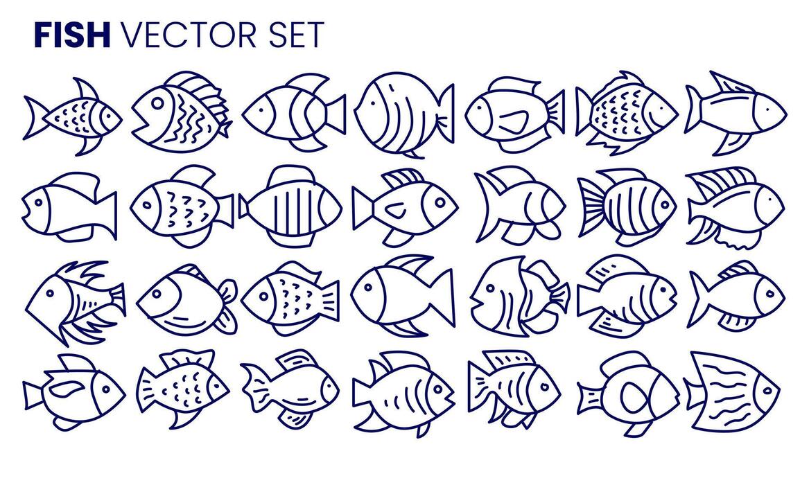 Simple Fish Vector Art, Icons, and Graphics for Free Download