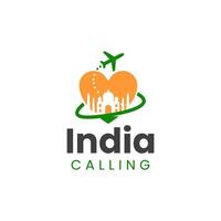 india calling logo design vector