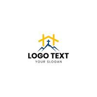 church logo design template vector