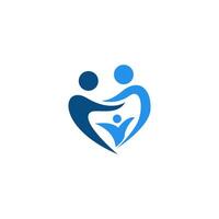 a logo for a family care center vector