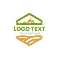 a logo for a lawn care company vector