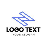 un logo diseño para un empresa ese usos el letra mi vector