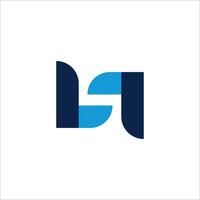 the letter j logo with blue and black colors vector