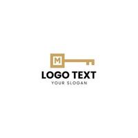 plantilla de diseño de logotipo clave vector