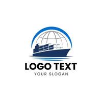 a logo for a shipping company vector