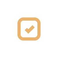 a check mark icon on a white background vector