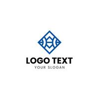 a logo design for a company that is blue and white vector