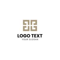 a logo design for a company that is made up of a square vector