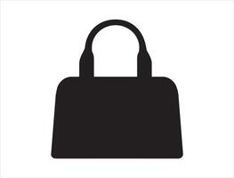 Purse silhouette on white background vector