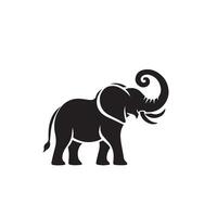 elefante silueta aislado en blanco antecedentes. elefante logo. vector