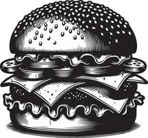 hamburguesa icono ilustración vector