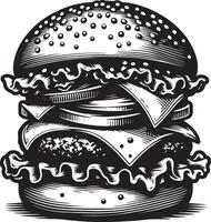 hamburguesa icono ilustración vector