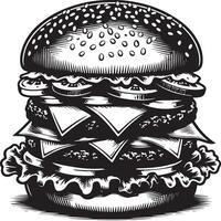 hamburguesa icono ilustración vector