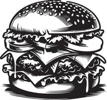 hamburguesa icono ilustración vector