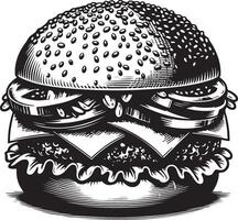 hamburguesa icono ilustración vector