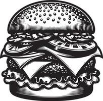 hamburguesa icono ilustración vector