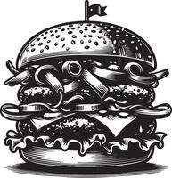 Burger icon Illustration vector