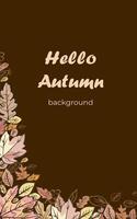 Autumn, fall, trendy backgrounds with beautiful leaves. Abstract templates poster, invitation, card, flyer, cover, banner, placard, brochure, social media, sale, advertising vector