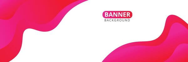 Abstract pink shade fluid shape banner background design vector