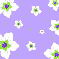 Cute flower background for greeting card, poster, invitation or banner vector