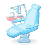 dental silla en dibujos animados estilo vector