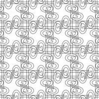 Seamless pattern with keys forming an ornament on a white background vector