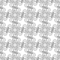 Seamless pattern with keys forming an ornament on a white background vector