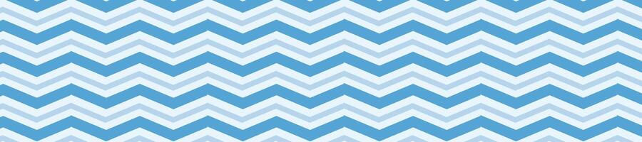 blue ocean zig zag pattern background vector