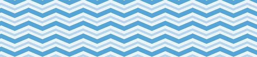 blue ocean zig zag pattern background vector