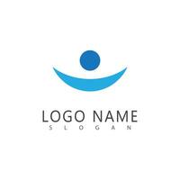 Wave logo template and symbol vector