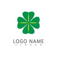 Clover logo template nature and symbol vector