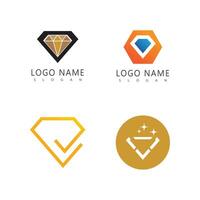 Diamond logo template and symbol vector