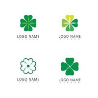 Clover logo template nature and symbol vector
