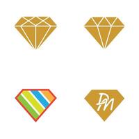 Diamond logo template and symbol vector