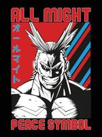 My hero academia all might three vector