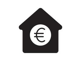 Icon a house representation, isolated against a clean background. This simple symbol evokes a sense of warmth and security, embodying the concept of home. vector