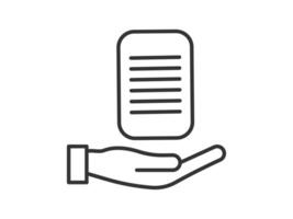 Illustration a icon depicting documents, suitable for web and mobile applications, isolated for use in graphic and design. vector