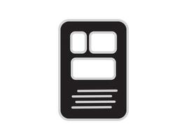 Illustration a icon depicting documents, suitable for web and mobile applications, isolated for use in graphic and design. vector