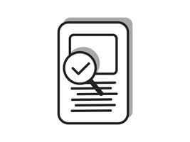 Illustration a icon depicting documents, suitable for web and mobile applications, isolated for use in graphic and design. vector