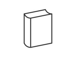 illustration of a library theme icon with book vector