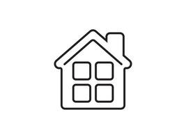 Icon a house representation, isolated against a clean background. This simple symbol evokes a sense of warmth and security, embodying the concept of home. vector