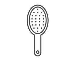 graphic icons of beauty in the form of combs for massage or darsonval procedures. vector